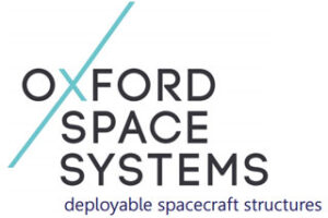 Logo of Oxford Space Systems with the text "deployable spacecraft structures" below.