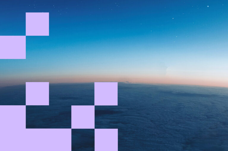 A blue sky at sunrise with “INNOVATE UK: Turning Breakthrough Ideas into Industry Giants” in white text.